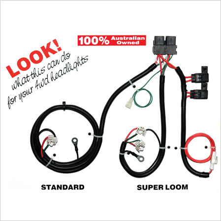 Driving Light Wiring Loom by Piranha